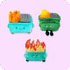 Dumpster Fire Plush Bundle